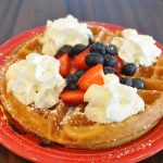 Belgian Waffle At Yolas Cafe Madison WI